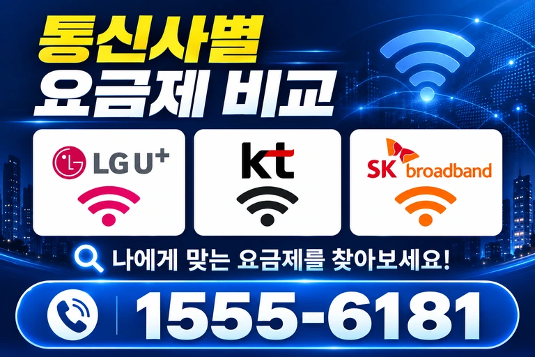 속초시 동명동 통신사별 요금제 비교